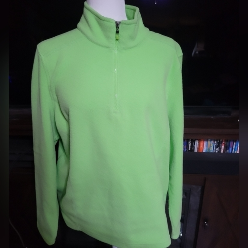 IZOD size XL lime green half zip pullover‎ jacket